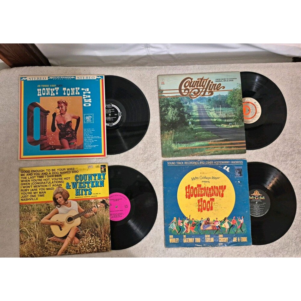 Joe Fingers O'Garry Honky Tonk Piano LP Golden Tone 12" Country Vinyl Black